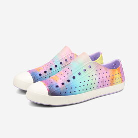 【プライスダウン】 native shoes JEFFERSON PRINT ネイティブ シューズ ジェファーソン プリント メンズ レディース スニーカー ローカット HEALING PURPLE/SHELL WHITE/SUNSET BLUR パープル 11111501-5074