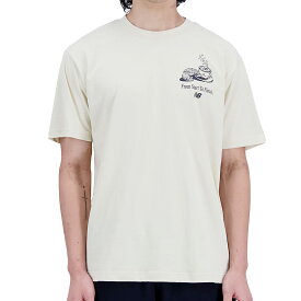 [要エントリーで最大P15倍 4/24(水)20:00～4/27(土)9:59] NEW BALANCE NB CAF NB S/S TEE ニューバランス NB CAF NB ショートスリーブ Tシャツ BONE ベージュ mt31561