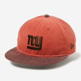 NEW ERA RC 9FIFTY CORDUROY NEW YORK GIANTS Powered by GORO NAKATSUGAWA（MIN-NANO） ニューエラ RC 9FIFTY コーデュロイ ニューヨーク・ジャイアンツ 中津川吾郎 ミンナノ メンズ レディース キャップ 帽子 BROWN ブラウン 14703357