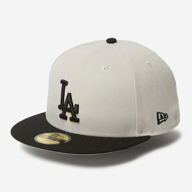 NEW ERA 59FIFTY LOS ANGELES DODGERS Powered by GORO NAKATSUGAWA（MIN-NANO） ニューエラ 59FIFTY ロサンゼルス・ドジャース 中津川吾郎 ミンナノ メンズ レディース キャップ 帽子 STONE/BLACK ベージュ 14703384