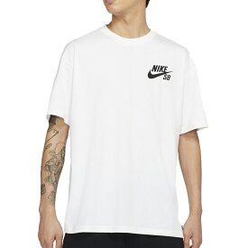 [要エントリーで最大P15倍 4/24(水)20:00～4/27(土)9:59] NIKE SB LOGO S/S TEE ナイキ スケートボーディング ロゴ Tシャツ WHITE/BLACK dc7817-100 【追跡可能メール便・日時指定不可】