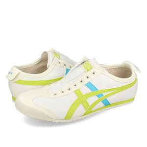 Onitsuka Tiger MEXICO 66 SLIP-ON IjcJ^CK[ LVR 66 Xb| Y fB[X Xj[J[ [Jbg CREAM/NEON LIME x[W 1183A360-124