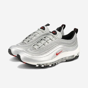 NIKE AIR MAX 97 GS iCL GA }bNX 97 GS METALLIC SILVER/VARSITY RED/WHITE