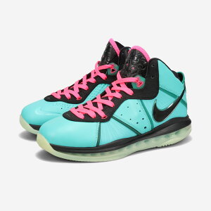 NIKE LEBRON VIII QS ySOUTH BEACHz iCL u 8 QS RETRO/PINK FLASH/FILAMENT GREEN/BLACK cz0328-400