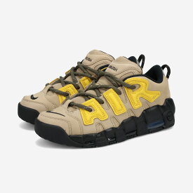 NIKE x AMBUSH AIR MORE UPTEMPO LOW SP ナイキ x アンブッシュ エア モアアップ テンポ ロー SP メンズ レディース スニーカー ローカット LIMESTONE/VIVID SULFUR/BLACK ブラウン fb1299-200