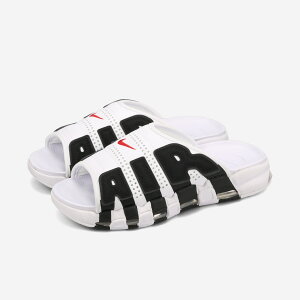 NIKE AIR MORE UPTEMPO SLIDE �i�C�L �G�A ���A�A�b�v �e���| �X���C�h �����Y �T���_�� WHITE/VARSITY RED/BLACK �z���C�g fb7818-100