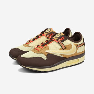 NIKE AIR MAX 1 x CACT.US CORP �yTRAVIS SCOTT�z �i�C�L �G�A �}�b�N�X 1 X �J�N�^�X �R�[�v �g�����B�X�E�X�R�b�g �����Y �X�j�[�J�[ ���[�J�b�g BAROQUE BROWN/LEMON DROP/WHEAT �u���E�� DO9392-200