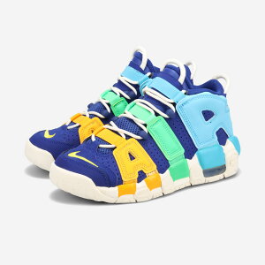 NIKE AIR MORE UPTEMPO GS iCL GA A Abv e| GS CO {f fB[X Xj[J[ ~bhJbg DEEP ROYAL BLUE/BALTIC BLUE/ELECTRIC ALGAE/OPTI YELLOW }`J[ FJ0693-455