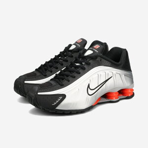 NIKE SHOX R4 �i�C�L �V���b�N�X R4 �����Y �X�j�[�J�[ ���[�J�b�g METALLIC SILVER/METALLIC SILVER/BLACK/PICANTE RED �V���o�[ HQ1988-002