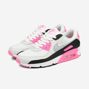 NIKE WMNS AIR MAX 90 ナイキ ウィメンズ エア マックス 90 レディース スニーカー ローカット WHITE/PINK GLOW/BLACK/WOLF GREY ホワイト IM4613-100