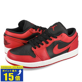 [要エントリーで最大P15倍 4/24(水)20:00～4/27(土)9:59] NIKE AIR JORDAN 1 LOW ナイキ エア ジョーダン 1 ロー GYM RED/BLACK/WHITE 553558-606