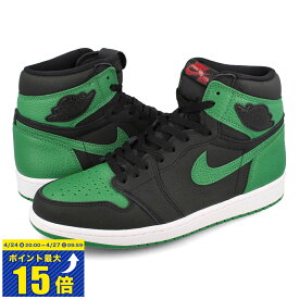 [要エントリーで最大P15倍 4/24(水)20:00～4/27(土)9:59] NIKE AIR JORDAN 1 RETRO HIGH OG ナイキ エア ジョーダン 1 レトロ ハイ OG BLACK/PINE GREEN 555088-030