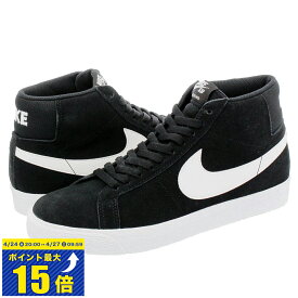 [要エントリーで最大P15倍 4/24(水)20:00～4/27(土)9:59] NIKE SB BLAZER ZOOM MID ナイキ SB ブレザー ズーム ミッド BLACK/WHITE/WHITE/WHITE 864349-002