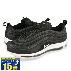 [要エントリーで最大P15倍 4/24(水)20:00～4/27(土)9:59] NIKE AIR MAX 97 ナイキ エア マックス 97 メンズ レディース スニーカー ローカット BLACK/WHITE ブラック ホワイト 定番モデル 921826-001