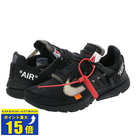 [要エントリーで最大P15倍 4/24(水)20:00～4/27(土)9:59] NIKE AIR PRESTO 【THE TEN】【OFF-WHITE】 ナイキ エア プレスト BLACK/WHITE/ORANGE aa3830-002