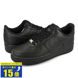 [要エントリーで最大P15倍 4/24(水)20:00～4/27(土)9:59] NIKE AIR FORCE 1 '07 ナイキ エア フォース 1 '07 ナイキスニーカー ローカット BLACK/BLACK ブラック 黒 定番モデル CW2288-001