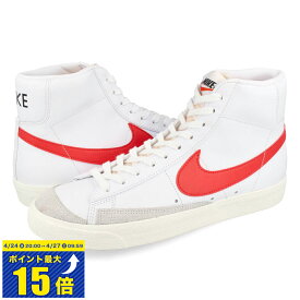 [要エントリーで最大P15倍 4/24(水)20:00～4/27(土)9:59] NIKE BLAZER MID '77 VINTAGE ナイキ ブレザー ミッド '77 ビンテージ WHITE/HABANERO RED/MEDIUM BLUE/SAIL bq6806-117