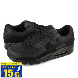 [要エントリーで最大P15倍 4/24(水)20:00～4/27(土)9:59] NIKE AIR MAX 90 ナイキ エア マックス 90 メンズ スニーカー ローカット BLACK/BLACK/BLACK ブラック 黒 CN8490-003