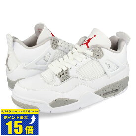 [要エントリーで最大P15倍 4/24(水)20:00～4/27(土)9:59] NIKE AIR JORDAN 4 RETRO ナイキ エア ジョーダン 4 レトロ WHITE/TECH GREY/BLACK/FIRE RED ct8527-100