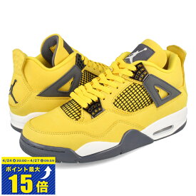 [要エントリーで最大P15倍 4/24(水)20:00～4/27(土)9:59] NIKE AIR JORDAN 4 RETRO 【LIGHTNING】 ナイキ エア ジョーダン 4 レトロ TOUR YELLOW/WHITE/DARK BLUE GREY ct8527-700