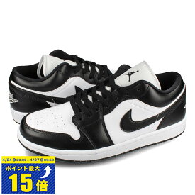 [要エントリーで最大P15倍 4/24(水)20:00～4/27(土)9:59] NIKE WMNS AIR JORDAN 1 LOW ナイキ ウィメンズ エア ジョーダン 1 ロー メンズ ローカット WHITE/BLACK/WHITE ブラック dc0774-101