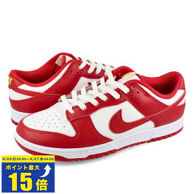 [要エントリーで最大P15倍 4/24(水)20:00～4/27(土)9:59] NIKE DUNK LOW RETRO ナイキ ダンク ロー レトロ メンズ スニーカー ローカット GYM RED/GYM RED/WHITE ジムレッド ホワイト DD1391-602