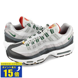 [要エントリーで最大P15倍 4/24(水)20:00～4/27(土)9:59] NIKE AIR MAX 95 ナイキ エア マックス 95 メンズ ローカット プレップスクール PURE PLATINUM/GORGE GREEN グレー グリーン 【PREP SCHOOL】 DM0011-002