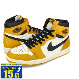 [要エントリーで最大P15倍 4/24(水)20:00～4/27(土)9:59] NIKE AIR JORDAN 1 RETRO HIGH OG ナイキ エア ジョーダン 1 レトロ ハイ OG メンズ スニーカー ハイカット YELLOW OCHRE/BLACK/SAIL イエロー DZ5485-701