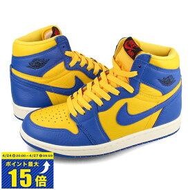 [要エントリーで最大P15倍 4/24(水)20:00～4/27(土)9:59] NIKE WMNS AIR JORDAN 1 RETRO HIGH OG 【LANEY】 ナイキ ウィメンズ エア ジョーダン 1 レトロ ハイ OG レディース ハイカット VARSITY MAIZE/GAME ROYAL/SAIL イエロー fd2596-700