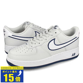 [要エントリーで最大P15倍 4/24(水)20:00～4/27(土)9:59] NIKE AIR FORCE 1 '07 ナイキ エア フォース 1 07 メンズ スニーカー ローカット PHOTON DUST/MIDNIGHT NAVY/WHITE グレー fj4211-002