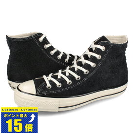 [要エントリーで最大P15倍 4/24(水)20:00～4/27(土)9:59] CONVERSE SUEDE ALL STAR US HI コンバース スエード オールスター US HI メンズ レディース スニーカー ハイカット BLACK ブラック 31310330