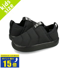 [要エントリーで最大P15倍 4/24(水)20:00～4/27(土)9:59] adidas PUFFYLETTE 360 I KIDS アディダス パフィレッタ 360 I キッズ ベビー 子ども スニーカー スリッポン CORE BLACK/CORE BLACK/FTWR WHITE ブラック id9495