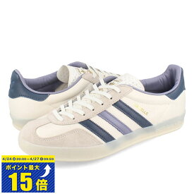 [要エントリーで最大P15倍 4/24(水)20:00～4/27(土)9:59] adidas GAZELLE INDOOR アディダス ガッツレー ガゼル インドア メンズ レディース スニーカー ローカット CORE WHITE/PRELOVED INK MELANGE/OFF WHITE ホワイト IG1643