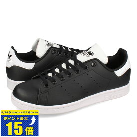 [要エントリーで最大P15倍 4/24(水)20:00～4/27(土)9:59] adidas STAN SMITH J アディダス スタンスミス J レディース スニーカー ローカット CORE BLACK/CORE BLACK/FOOTWEAR WHITE ブラック ig7689