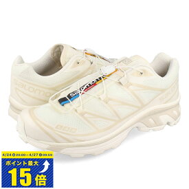 [要エントリーで最大P15倍 4/24(水)20:00～4/27(土)9:59] SALOMON XT-6 サロモン エックスティー 6 メンズ レディース スニーカー ローカット VANILLA ICE/VANILLA ICE/ALMOND MILK ホワイト L47445300