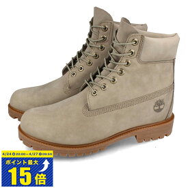 [要エントリーで最大P15倍 4/24(水)20:00～4/27(土)9:59] TIMBERLAND 6inch PREMIUM WP BOOT ティンバーランド 6インチ プレミアム ウォータープルーフ ブーツ メンズ ブーツ LIGHT TAUPE NUBUCK ベージュ A2N8P