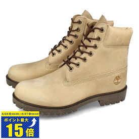 [要エントリーで最大P15倍 4/24(水)20:00～4/27(土)9:59] TIMBERLAND 6inch PREMIUM WP BOOT ティンバーランド 6インチ プレミアム ウォータープルーフ ブーツ メンズ ブーツ LIGHT BEIGE FULL GRAIN ベージュ A41MW