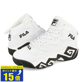 [要エントリーで最大P15倍 4/24(水)20:00～4/27(土)9:59] FILA MB MASHBURN フィラ MB マッシュバーン WHITE フィラスニーカー メンズ レディース ユニセックス バスケット シューズ バッシュ ハイカット ホワイト 白 BE:FIRST着用 定番モデル FHE102 005