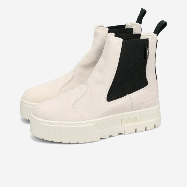 ホワイト☆ puma メイズ チェルシー スウェード ウィメンズ☆25.0  