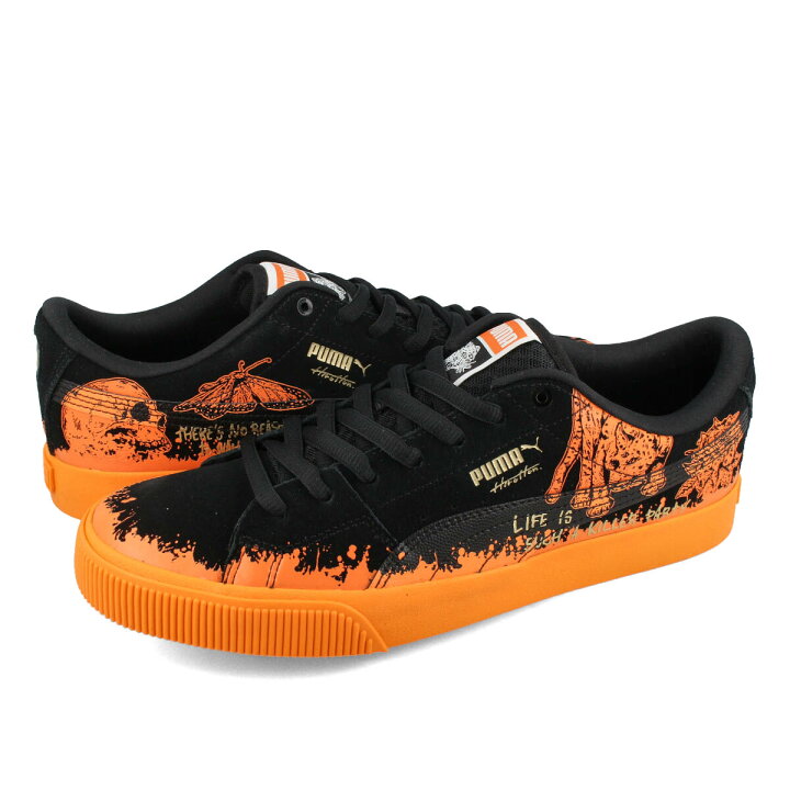 楽天市場 Puma Suede Skate Hirotton プーマ スウェード スケート ヒロットン メンズ スニーカー ローカット Black Vibrant Orange ブラック オレンジ 3993 01 Select Shop Lowtex
