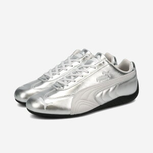 PUMA SPEEDCAT SILVER WNS �v�[�} �X�s�[�h�L���b�g �V���o�[ �E�B�����Y �����Y ���f�B�[�X �X�j�[�J�[ ���[�J�b�g FEATHER GRAY/BLACK �V���o�[ 406881-01