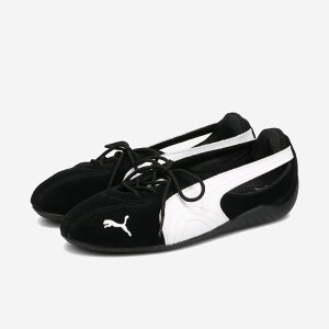 PUMA SPEEDCAT BALLET NOVA WNS �v�[�} �X�s�[�h�L���b�g �o���G �m���@ �E�B�����Y ���f�B�[�X �X�j�[�J�[ ���[�J�b�g BLACK/WHITE �u���b�N 408340-02