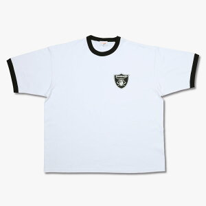 raidback fabric Emblem Logo RINGER TEE -Dokuganryu Ver.- ���C�h�o�b�N �t�@�u���b�N �G���u�������S �����K�[ T�V���c �����Y ����T�V���c WHITE/BLACK �z���C�g RB-EL-RT-01-WB�y�ǐՉ\���[���ցE�����w��s��