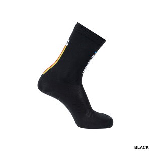 SALOMON SOCKS PULSE RACE FLAG CREW �T������ �\�b�N�X �p���X ���[�X �t���b�O �N���[ �y���ď�v ���Q�̏_�炩�� �t�B�b�g�� �z�[���h�� �L�k�� �C�� �A�E�g�h�A �g���C�������j���O ��ԃ��f�� �y