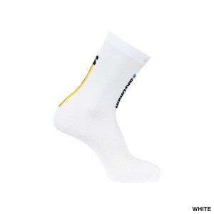 SALOMON SOCKS PULSE RACE FLAG CREW �T������ �\�b�N�X �p���X ���[�X �t���b�O �N���[ �y���ď�v ���Q�̏_�炩�� �t�B�b�g�� �z�[���h�� �L�k�� �C�� �A�E�g�h�A �g���C�������j���O ��ԃ��f�� �y