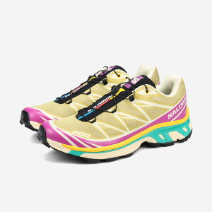 SALOMON XT-6 サロモン エックスティー 6 メンズ レディース スニーカー ローカット ANTIQUE GOLD/TRANSPARENT YELLOW/WILLOWHERB イエロー L47886500