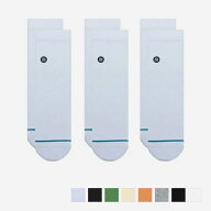 STANCE SOCKS ICON QUARTER 3 PACK 【3足セット】 スタンス ソックス アイコン クォーター 3パック a356a…