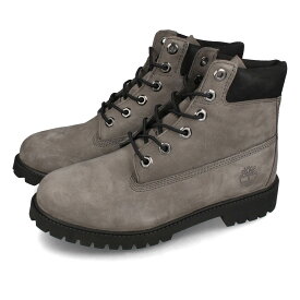 【プライスダウン】 15時までのご注文で即日発送 TIMBERLAND 6inch PREMIUM BOOT WP JUNIOR'S ティンバーランド 6インチ プレミアム ブーツ ウォータープルーフ レディース ブーツ MEDIUM GREY NUBUCK グレー a64b9