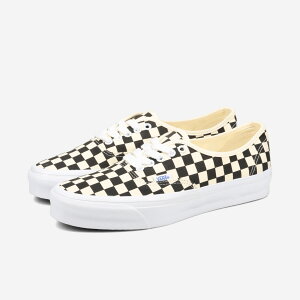 VANS AUTHENTIC REISSUE 44 oY I[ZeBbN CV[ 44 Y fB[X Xj[J[ [Jbg LX CHECKERBOARD BLACK/OFF WHITE ubN VN000CQA2BO