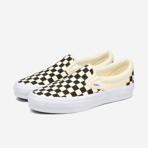 VANS SLIP-ON REISSUE 98 oY Xb| CV[ 98 Y fB[X Xj[J[ [Jbg LX CHECKERBOARD BLACK/OFF WHITE ubN VN000CSE2BO
